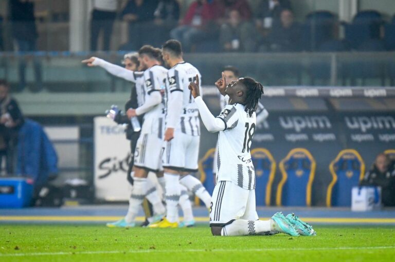 La Juve soffre ma piega il Verona, la decide Kean