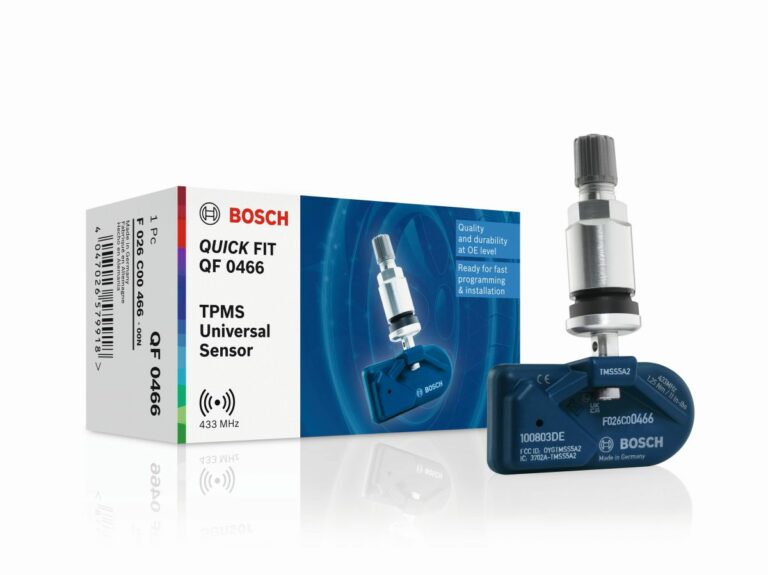 Bosch Quick Fit, solo 4 sensori di pressione per pneumatici universali