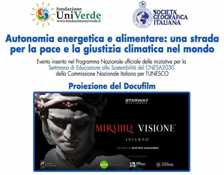 Fondazione UniVerde e Società Geografica, un ciclo di incontri sul clima