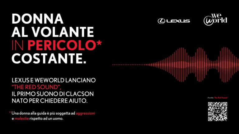 Lexus e WeWorld lanciano la campagna “The Red Sound”