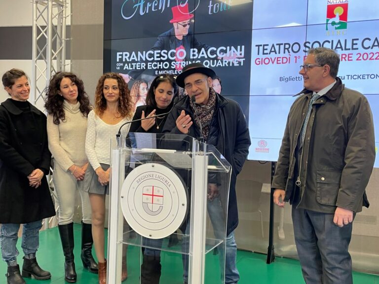 Giovedì Francesco Baccini in scena a Camogli per la fondazione AIRC