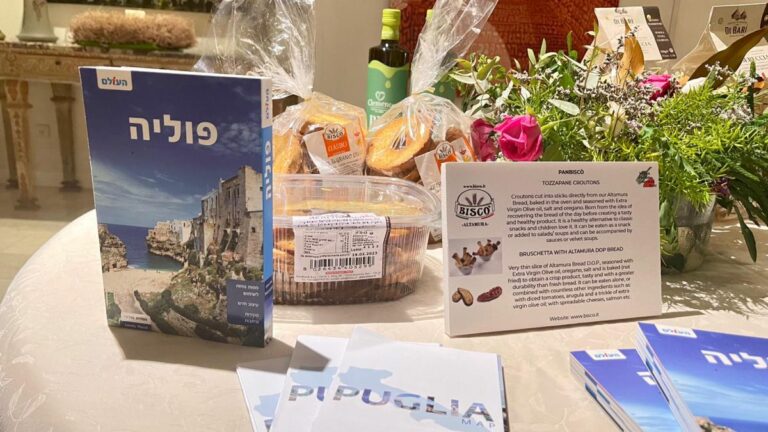 La Puglia racconta le proprie eccellenze a Tel Aviv e rafforza i suoi rapporti con Israele