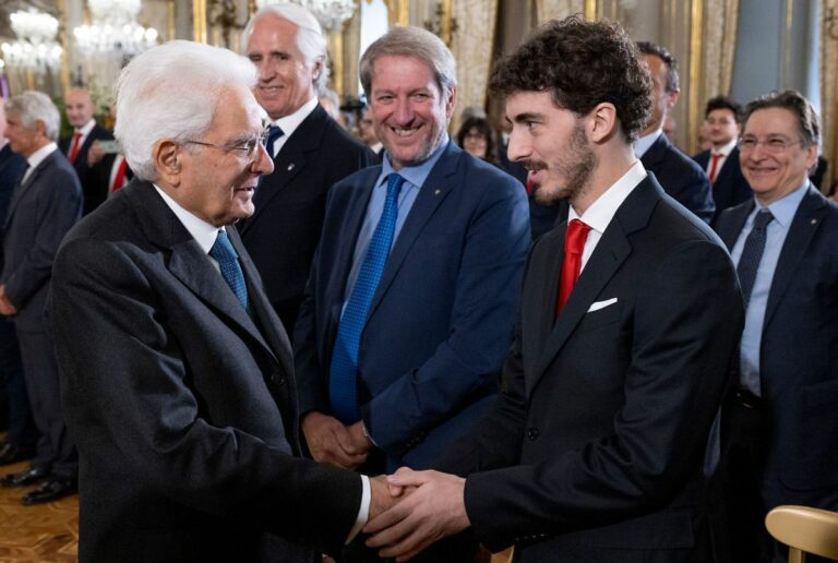 Mattarella riceve Bagnaia e Ducati “Simboli Italia vincente”