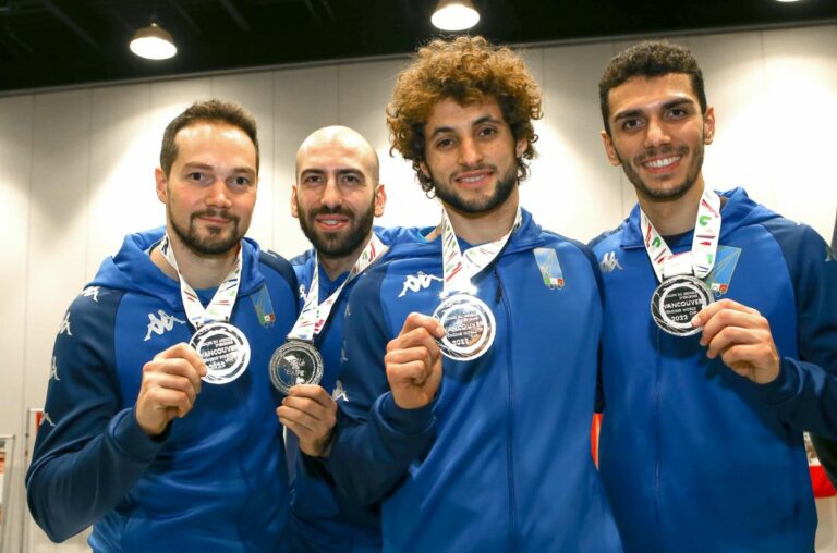 Gli azzurri della spada secondi a Vancouver