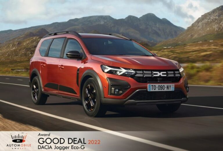 Dacia Jogger vince il “Good Deal” agli Automobile Awards