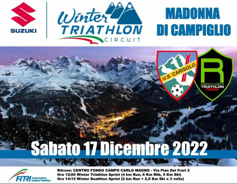 Al via le gare del Suzuki Winter Triathlon Circuit 2023