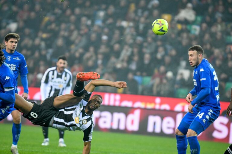 Gol di Baldanzi e Pereyra, Udinese-Empoli finisce 1-1