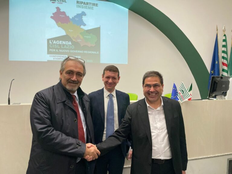 Regionali, la valorizzazione del territorio priorità per la Cisl Lazio