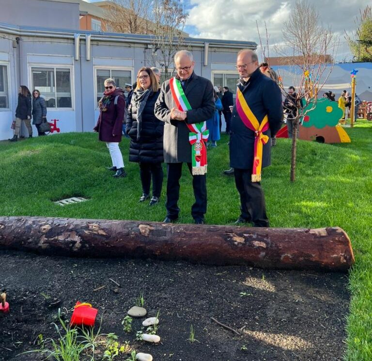Roma, inaugurato il giardino del Nido “La Cometa”