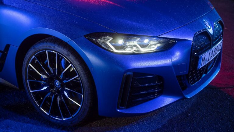 I4 M50, la prima Bmw M elettrica gommata Pirelli P Zero Elect