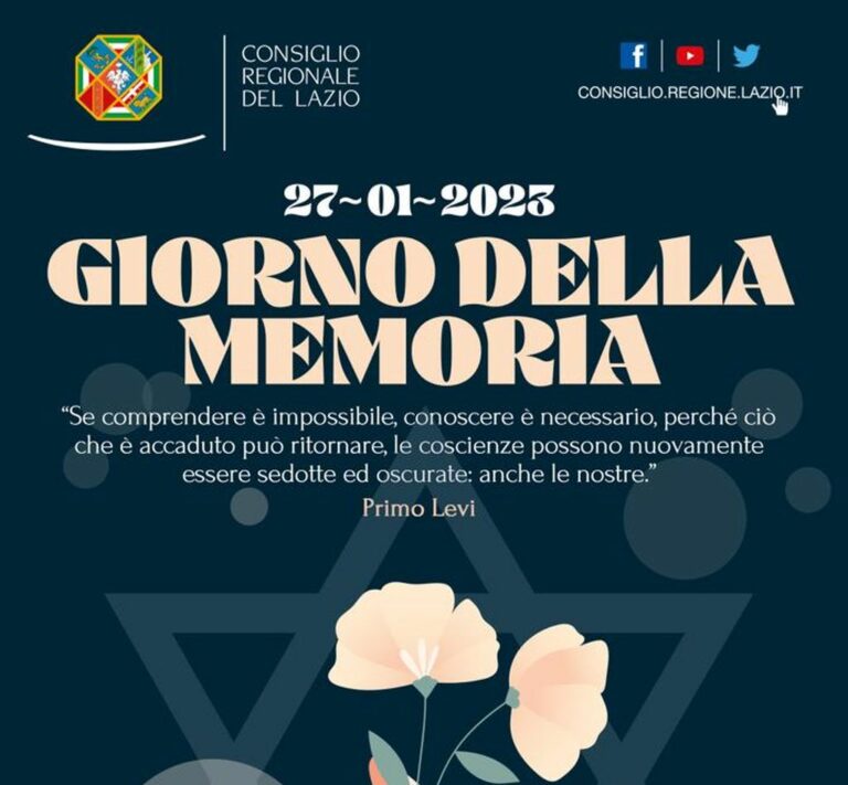 Shoah, Vincenzi “La Memoria fa sì che errori del passato non tornino”