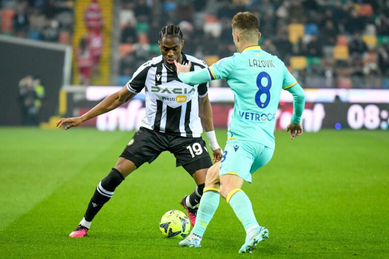 Si chiude sull’1-1 il posticipo fra Udinese e Verona