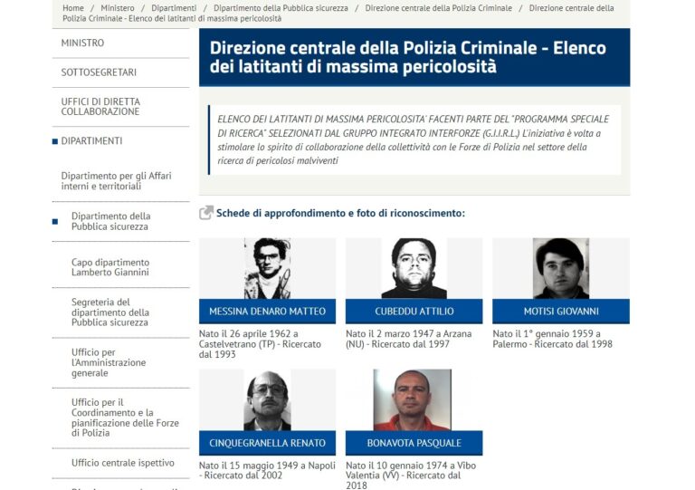 Chi sono i criminali più pericolosi ancora da catturare