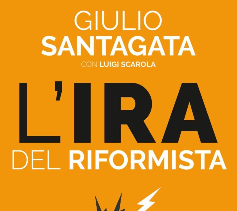 Libri, Giulio Santagata presenta “L’ira del Riformista”