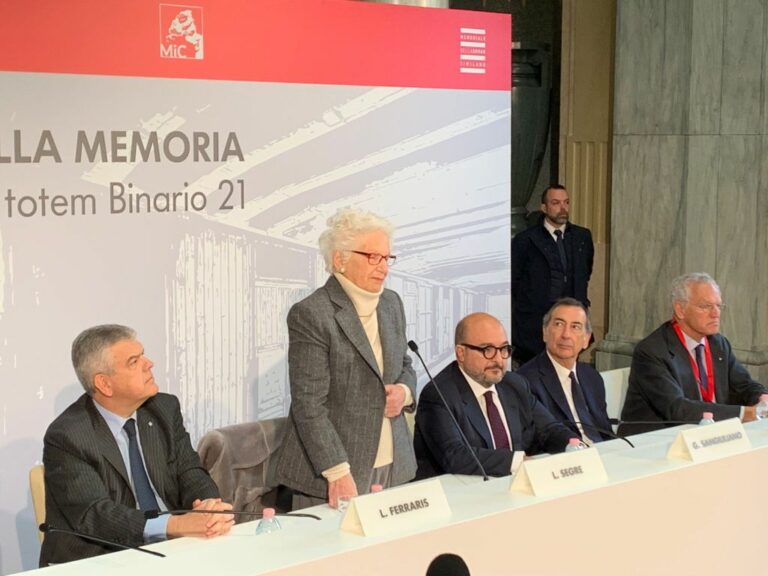 Shoah, Segre svela totem binario 21 alla stazione centrale di Milano