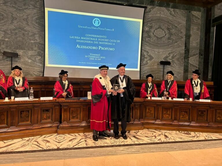 Laurea honoris causa per Profumo (Leonardo) dalla Federico II di Napoli