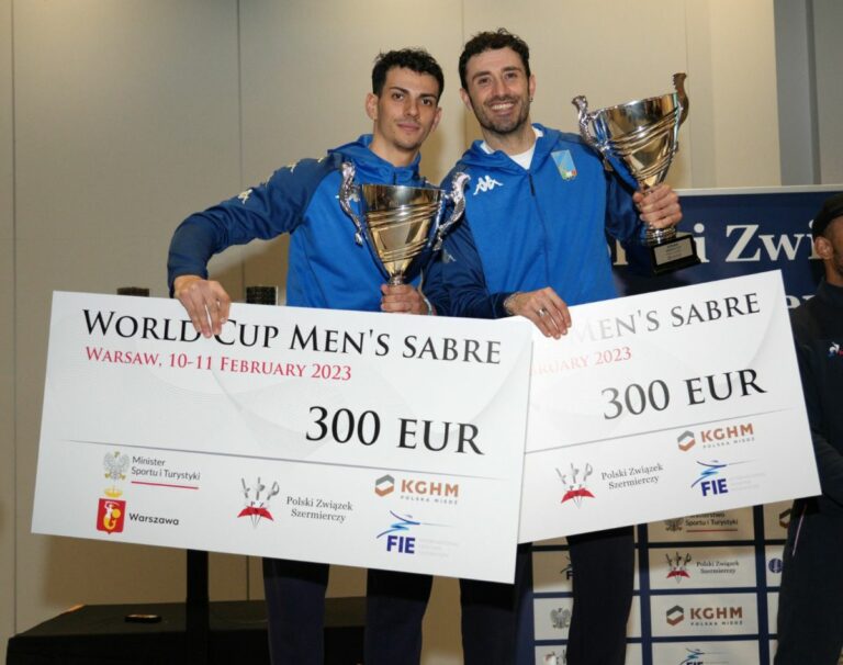 Cdm sciabola, Samele e Gallo bronzo a Varsavia