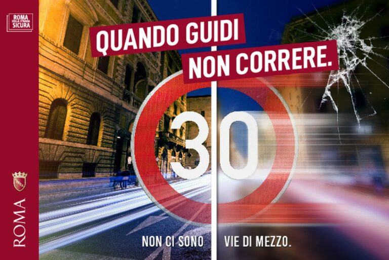 Roma, al via la campagna di comunicazione sulla sicurezza stradale
