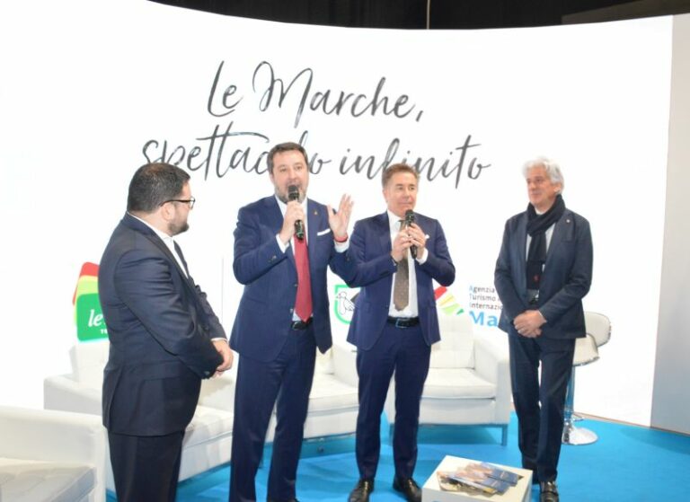 Con la visita di Salvini si chiude la tre giorni delle Marche alla Bit