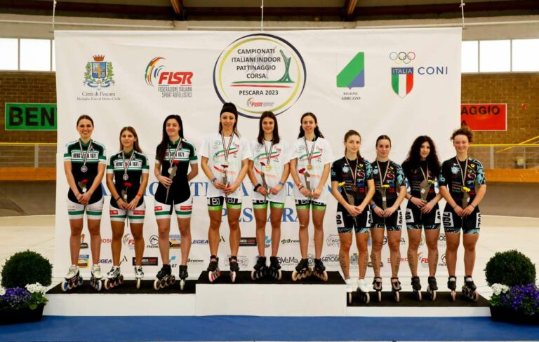 Conclusi a Pescara Assoluti indoor di pattinaggio corsa