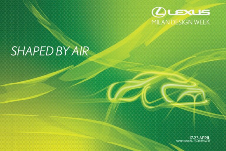 Lexus presenta l’installazione “Shaped by Air” alla Milano Design Week