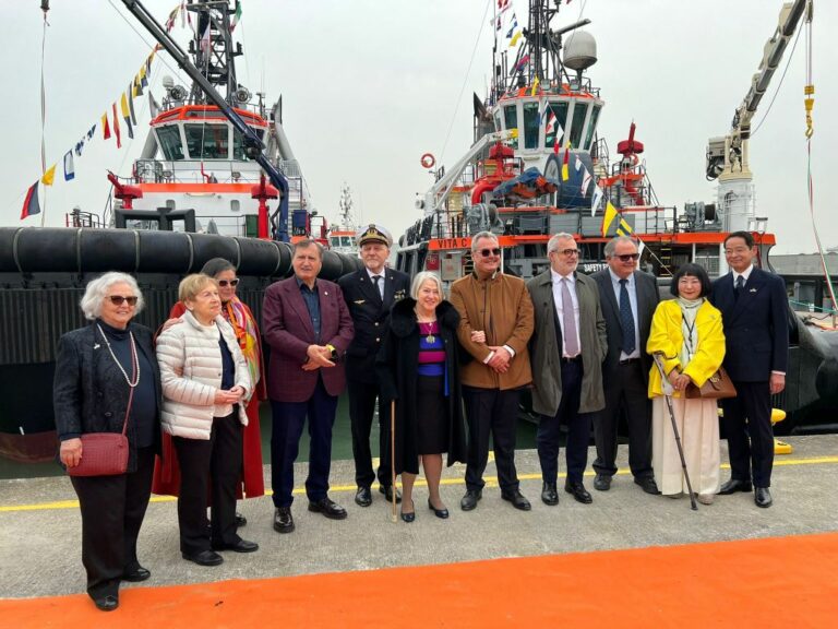 Venezia, cerimonia di battesimo dei rimorchiatori “Maru C” e “Vita C”