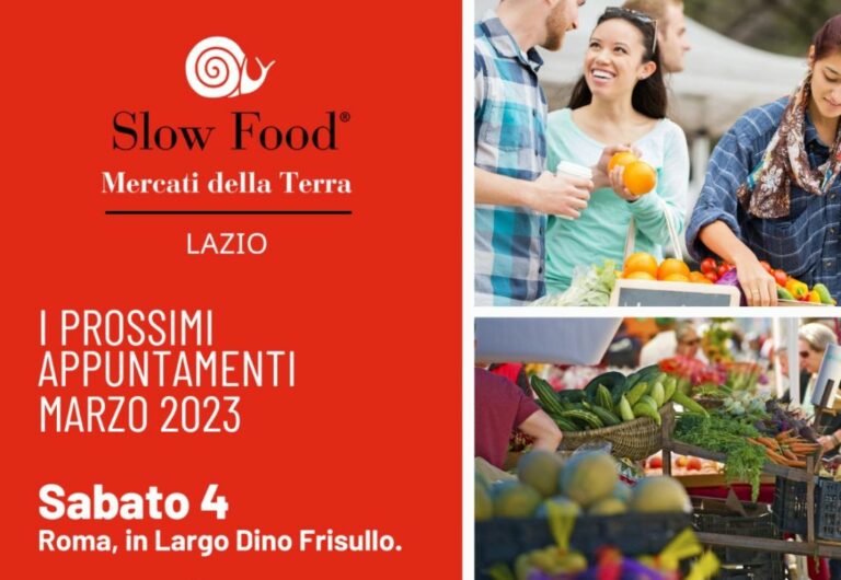 A Roma la 1^ tappa dei mercati della terra Slow Food del Lazio