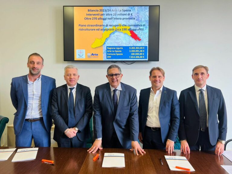 20 Mln per recupero e riqualificazione alloggi Erp e Ers di Arte Spezia