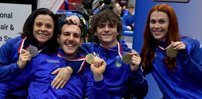 Subito quattro medaglie per gli azzurri a Pisa