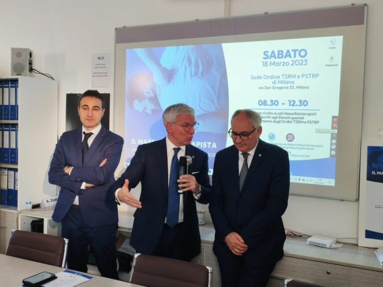 All’ordine Tsrm e Pstrp di Milano evento dedicato ai massofisioterapisti