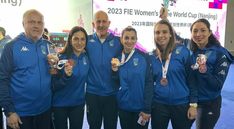 Spadiste azzurre vincono il bronzo a Nanchino