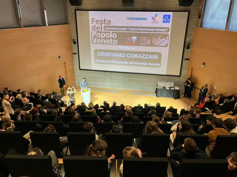 Premiate le scuole vincitrici concorso per la Festa del Popolo Veneto