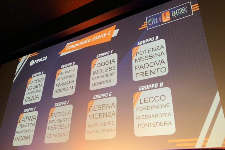 Tutto pronto per la eSerie C, il via il 4 aprile
