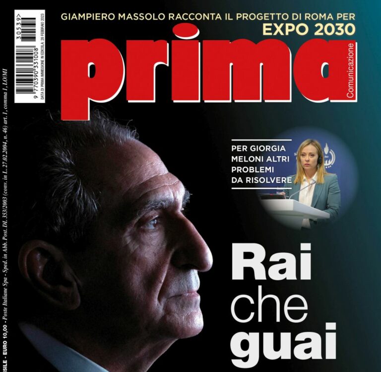 La Rai si guadagna la copertina di “Prima Comunicazione”