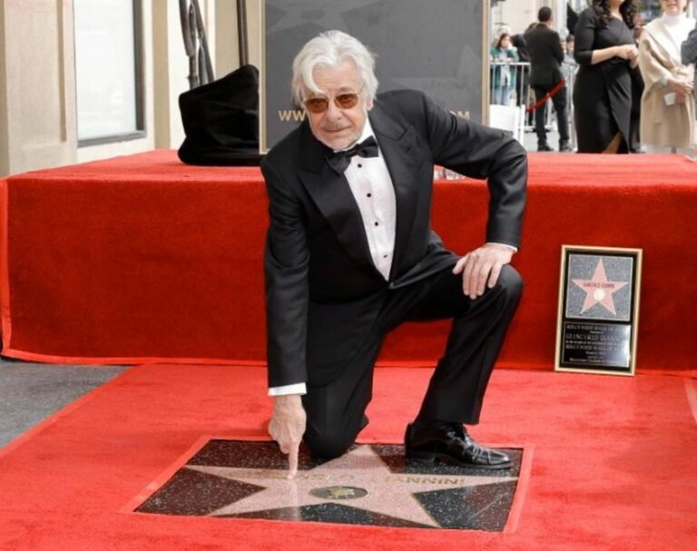 Sulla Walk of Fame la stella di Giancarlo Giannini