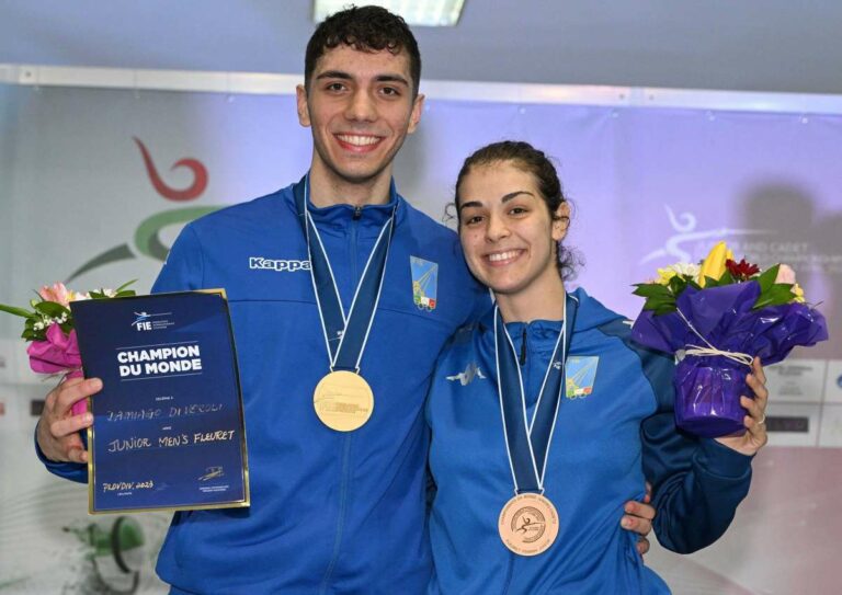 Veroli oro nel fioretto ai Mondiali Giovani, bronzo Grandis