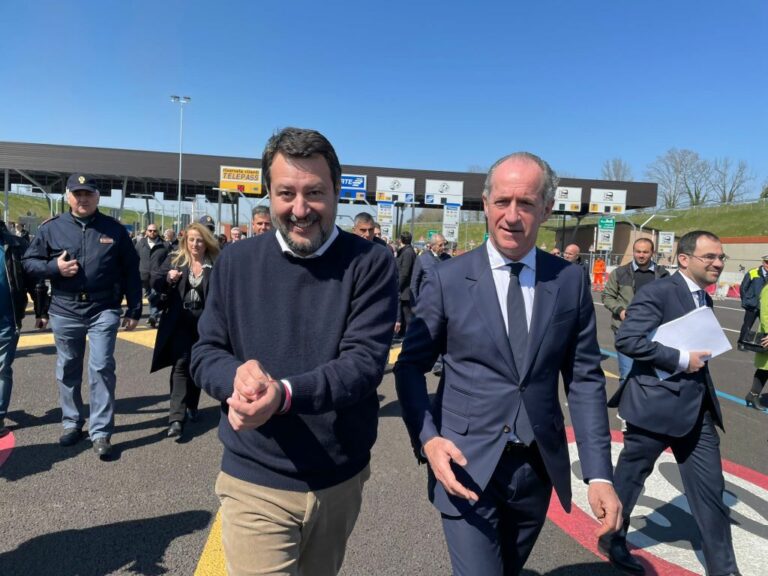Pedemontana Veneta, Zaia e Salvini inaugurano raccordo con l’A27
