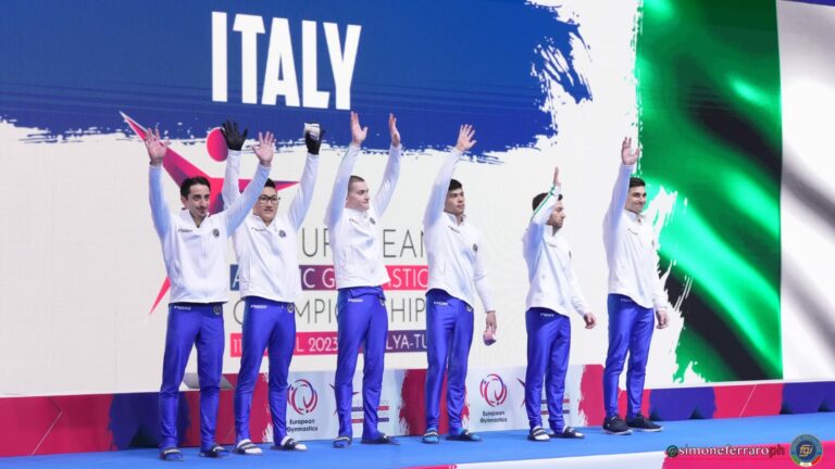 Artistica, Italia oro europeo a squadre uomini