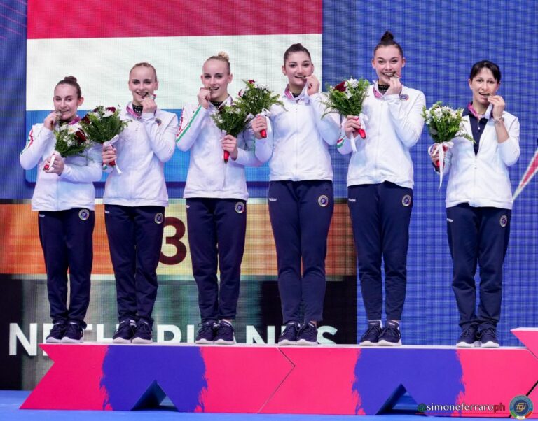 Ginnastica artistica, Italia argento europeo a squadre donne