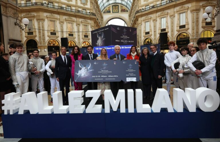 100 giorni al via Mondiali scherma Milano, acceso countdown clock