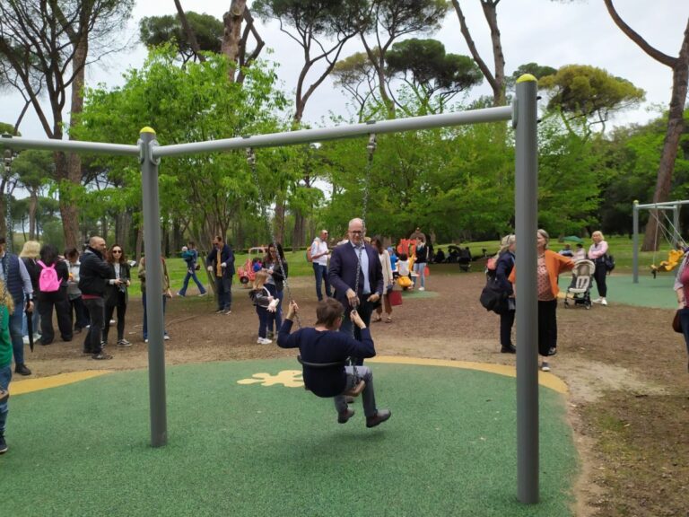 Una nuova area ludica a Porta Pinciana a Villa Borghese