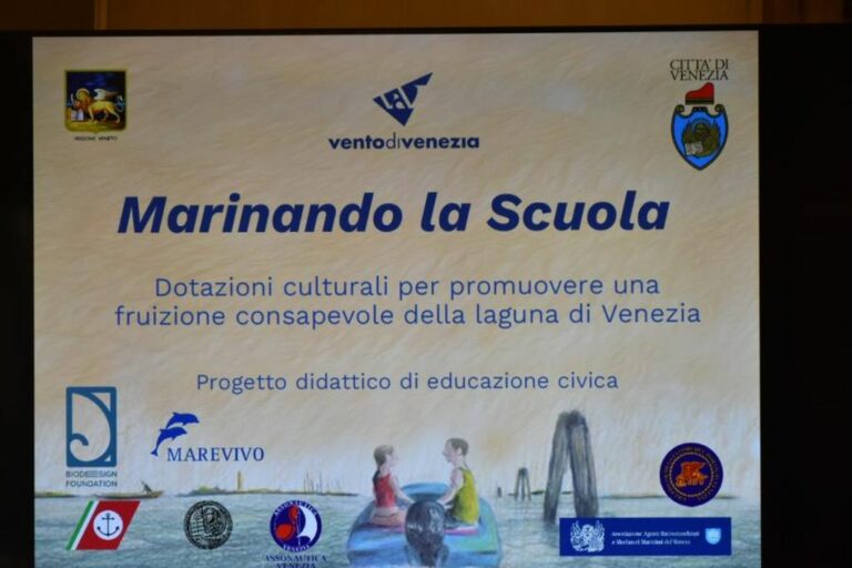 Venezia, progetto Marinando la Scuola per formare giovani a navigazione