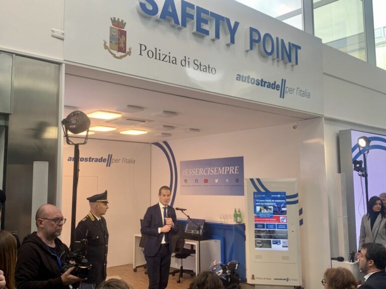 Sicurezza stradale, al via primo “Safety Point” in area di servizio