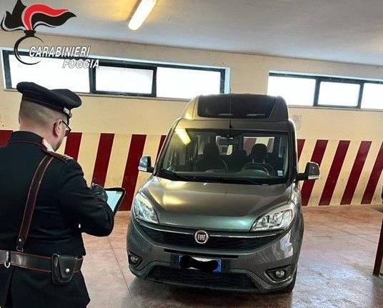Ritrovata a Cerignola auto per trasporto disabili rubata a Bari