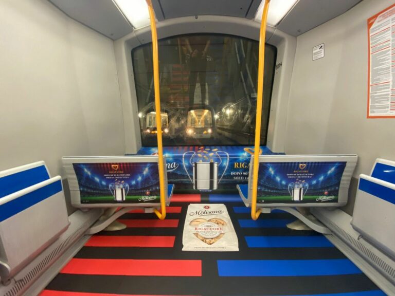 Champions League, Metro 5 e “La Molisana” dedicano un treno al derby