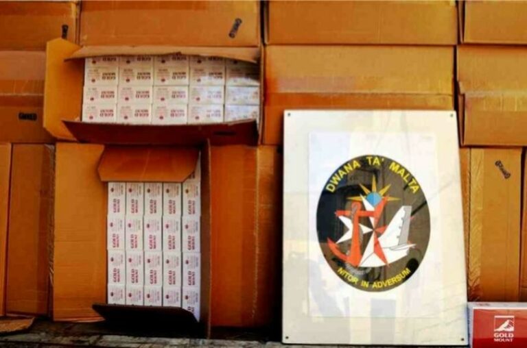 Malta, multa da 27 mln a carico di 4 arrestati per furto di sigarette