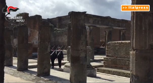 Scavi di Pompei sicuri, controlli dei Carabinieri contro ogni attività illecita