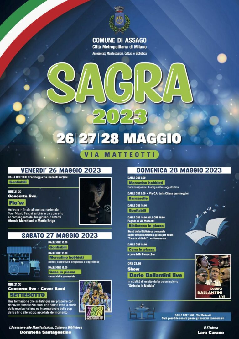 Assago, scalda i motori la Sagra di inizio Estate