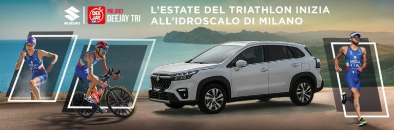 Triathlon, Suzuki sponsor della DEEJAY TRI 2023