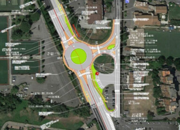 Realizzazione di due rotatorie lungo la SS4 Salaria a Settebagni